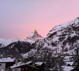 Early morning view of the Matterhorn form my room