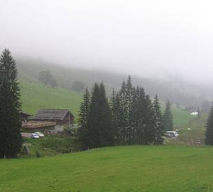 Ausblick von der Unterhofalm auf die Oberhofalm