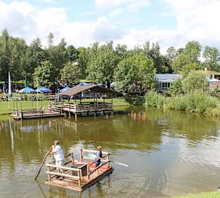 Blick auf den "Paddelteich" an der Kneshecke