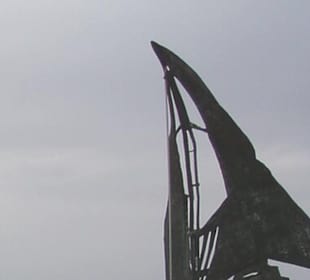 Bronzeskulptur "Foucault"