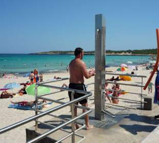 Dusche am Strand