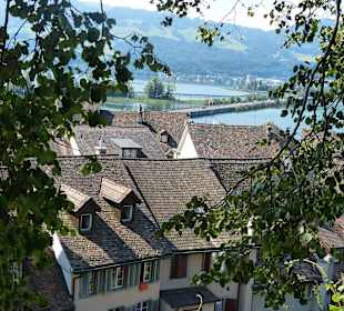Blick auf die Stadtdächer