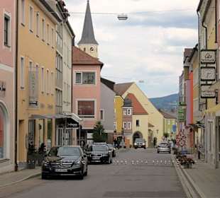 In der malerischen Altstadt von Cham / Oberpfalz.