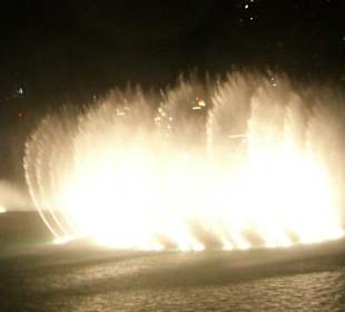Wasserföntänen am Abend