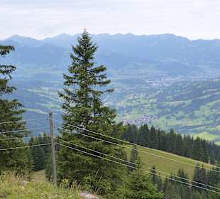 Blick vom Iseler aus