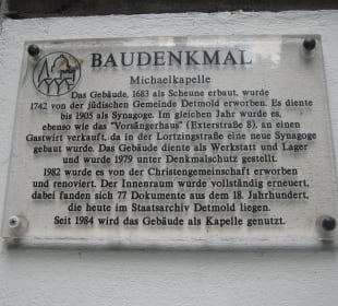 Infotafel zum  Baudenkmal