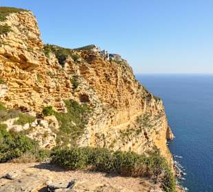 Blick von den Klippen auf das Meer