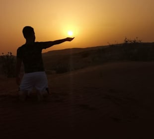 Sonnenuntergang Wüste