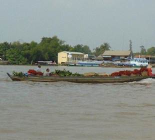 Auf dem Mekong