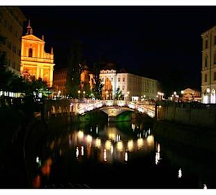 Abendstimmung in Ljubljana