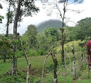 Cerro Chato von Wolken verdeckt