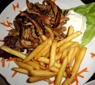 Gyros mit Pommes frites