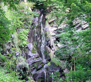 Plästerlegge in Wasserfall 