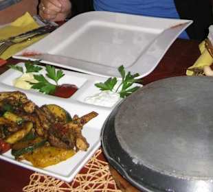 Fajita mit Gemüsefüllung