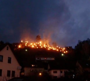 Abbrennen der Bergfeuer