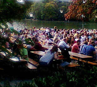 Seehaus-Biergarten direkt am See