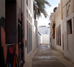 Muharraq Alte Häuser mit Kulturpass