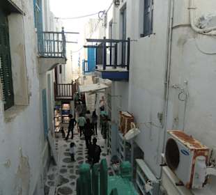 Richtig schöne Gassen auf Mykonos