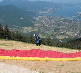 Blick vom Wallberg runter auf den Tegernsee