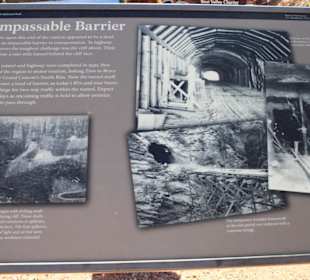 Infotafel zum Tunnel des Zion Nationalparks