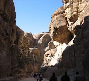 In der Zugangsschlucht