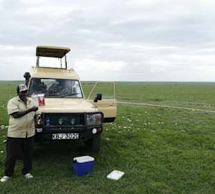 Sundowner in der Masai Mara