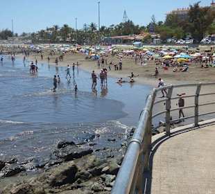 Blick auf den Strand von San Agustin