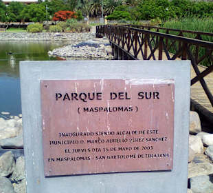 Parque del Sur in Maspalomas
