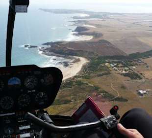 Philip Island vom Helikoper aus
