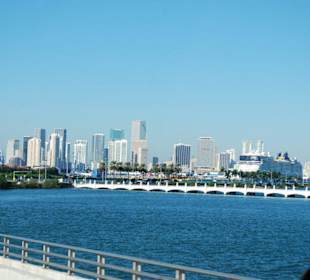 Blick auf Miami Downtown