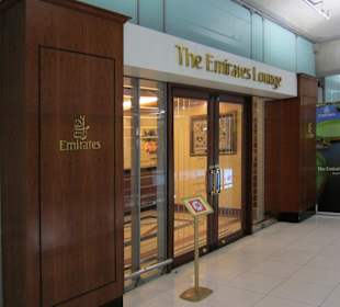 Eingang Emirates Lounge