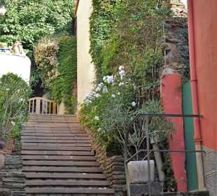 Treppen in der Altstadt von Collioure