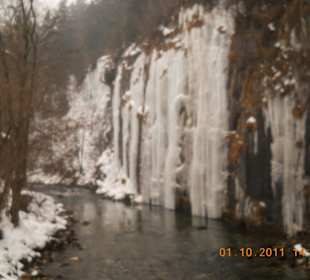 Vereister Wasserfall Berchtesgaden