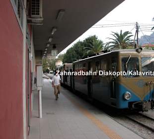 Mit der Zahnradbahn von Diakópto nach Kalávrita