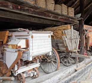 Blick in eine Remise des Freilichtmuseums