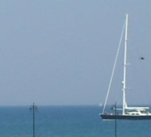 Blick auf ein Segelboot