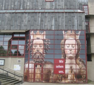 Seitliche Fassade des Museumsgebäudes