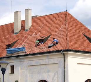 Renovierungsarbeiten am Dach