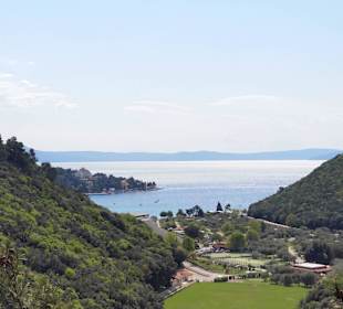 Rückblick auf die Bucht von Rabac