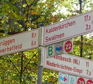 Beschilderung für die Radler