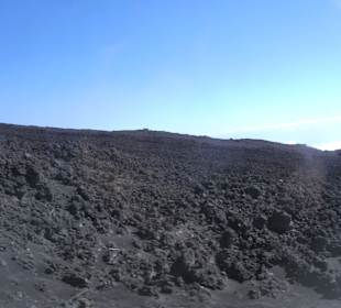 Ätna Lavastaubpartikel in der Luft