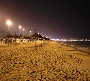 Strand bei nacht