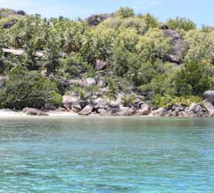 Mit dem Boot zur Anse Gorgette