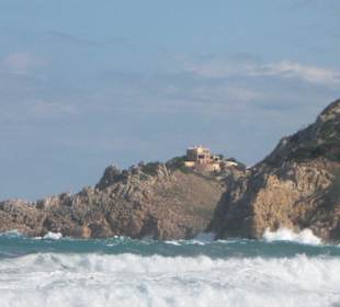 Am Strand von Cala Agulla