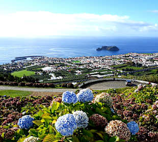Blick auf Vila Franca do Campo