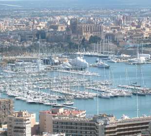 Blick vom Castell Bellver in Palma