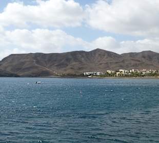 Blick von der Mole in Las Playitas