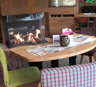 Die gemütliche kaminecke im Enzian in Korbach