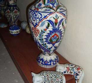 Keramikvasen & Keramikkatzen