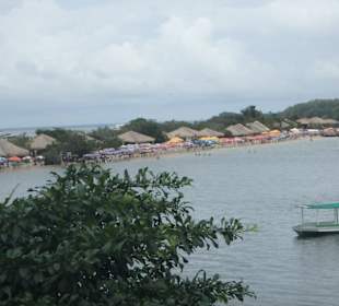 Blick auf den Badestrand